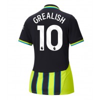 Fotballdrakt Dame Manchester City Jack Grealish #10 Bortedrakt 2024-25 Kortermet